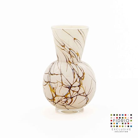 Fidrio - Lightening vaas - Bolvaas - Conical neck - Hoogte 22 cm