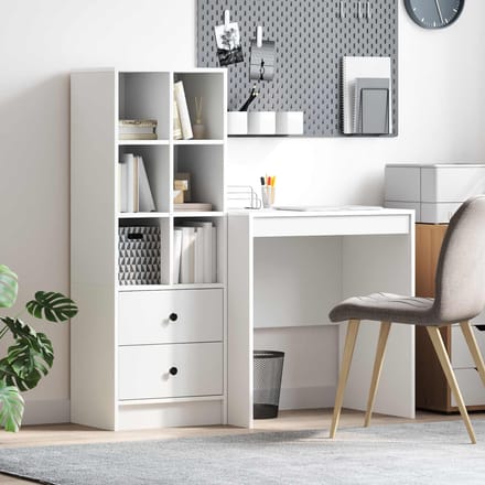 vidaXL - Bureau - Wit - 115,5 - x - 50 - x - 127 - cm - 2 - st