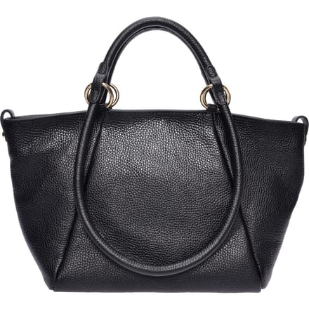 Roberta M Zwart Rundleer Tas
