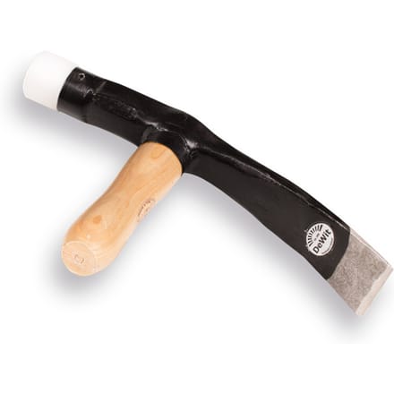 Straathamer De WIT, met nylon dop,  bekbreedte 50 mm