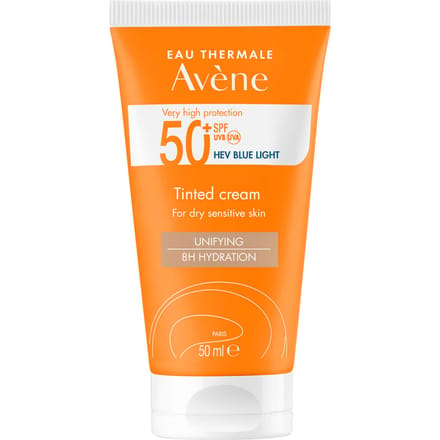 Avène Very High Protection Tinted Sun Cream SPF50+ for Dry, Sensitive Skin 50ml