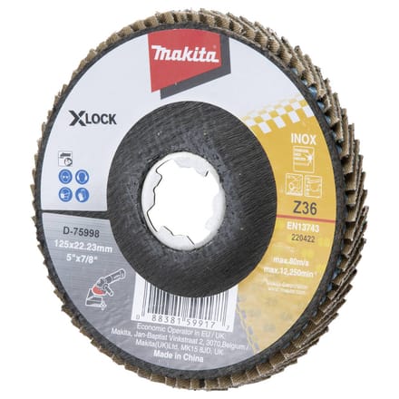 Makita D-75998 Lamellenschuurschijf Diameter 125 mm Korrelgrootte (num): 36 1 stuk(s)