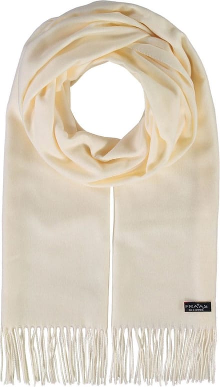 FRAAS Sjaal Pure Polyacrylic Scarf Cream-White Wit