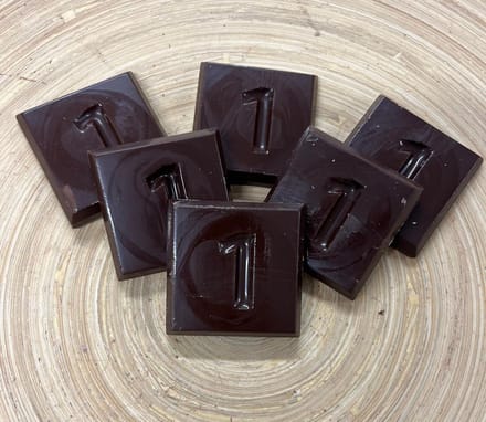 Callebaut - Chocolade cijfer 1 - Verjaardag - Smaak Puur