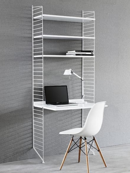 String Furniture - Floor Side Panel - 200 x 30 cm - afzonderlijk - wit