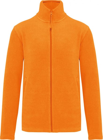 Kariban Microfleece met rits heren K911 - Fluorescent Orange - M