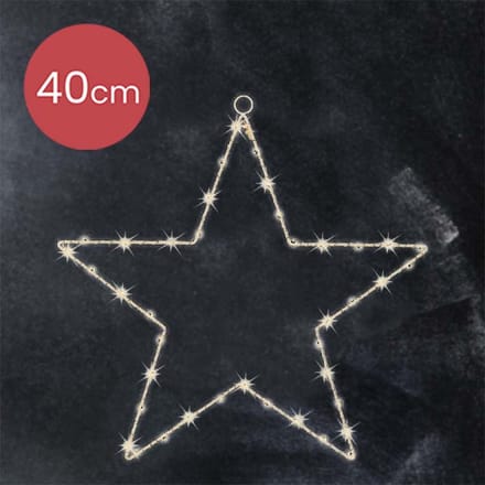 Lumineo LED Ster Voor Buiten - 40 x 40 cm - Wit