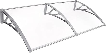 Deurluifel Regenopvang - Veranda Overkapping - Bescherming tegen Weer - Stootvaste Polycarbonaat - 60x120cm - Transparant