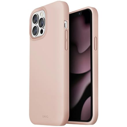 UNIQ Lino - Hoesje voor mobiele telefoon - iPhone 13 Pro Max - Blush Pink