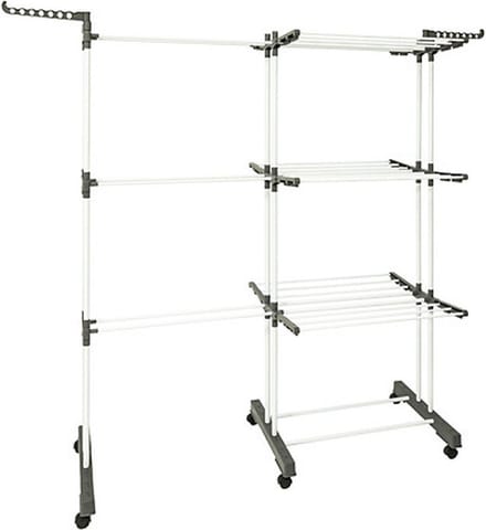 Five Wasrek/droogrek - wit - metaal - 140 x 53 x 170 cm - staand - kledingrek