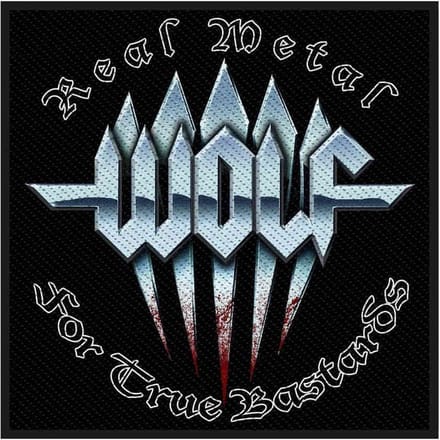 Wolf - Real Metal Patch - Zwart