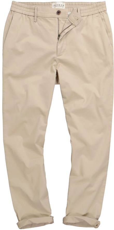 JP 1880 - Heren - Chino biologisch katoen FLEXNAMIC® OSC-gecertificeerd - Beige - Maat L
