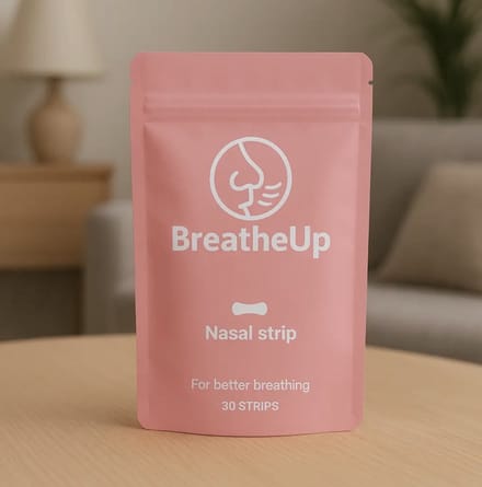 Breatheup - Neusstrips tegen snurken – Roze – 30 stuks – Directe verlichting bij verstopte neus”