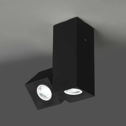 Milan Iluminación Milan Dau spot plafondlamp 2-lamps zwart