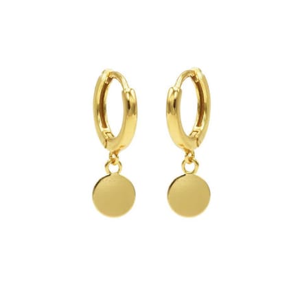 Karma - Hinged Hoops Symbols Circle Gold M1942hin