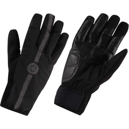 AGU Winter Regenhandschoenen - Fietshandschoenen - Unisex - Zwart - M - Winddicht - Waterdicht - Touchscreen compatible - Gel padding - Lederen handpalm - Reflecterend