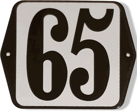 Huisnummer standaard nummer 65