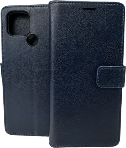 Portemonnee Book Case Hoesje Geschikt voor: Oppo A15 - Blauw