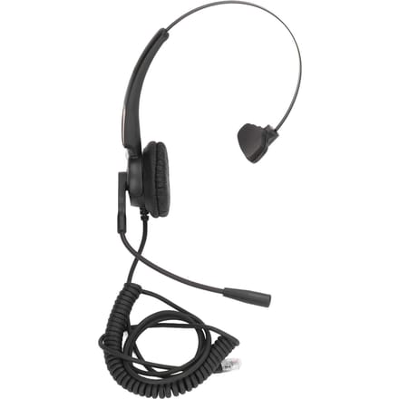 Casque téléphonique RJ9 à réduction de bruit, casque à ressort simple face avec micro pour appels au bureau