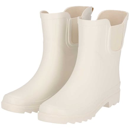 Morethansocks - Dames - Regenlaarzen - Chelsea - Wit / 39