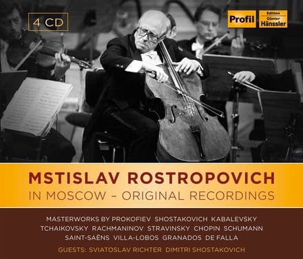 Mstislav Rostropovich, Sviatoslav Richter - Rostropovich: In Moscow - Original Recording (4 CD)