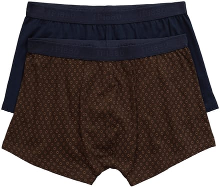 JP 1880 - Heren - Hip-pants FLEXNAMIC® set van 2 onderbroek - Donkerbruin - Maat XL