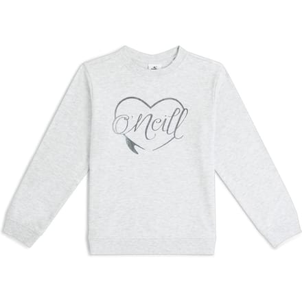 O'Neill Girls Essentials Crew White Melange Maat: 164 | Truien Outlet | kids | Grijs