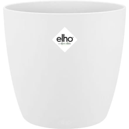Elho Brussels Rond 30 - Bloempot voor Binnen - Ø 29.5 x H 27.1 cm - Wit