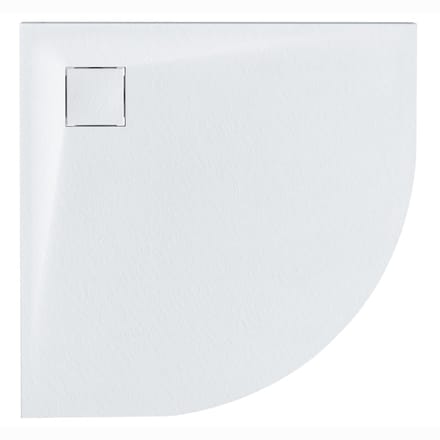 BELIANI PARON - Douchebak - Wit - 90 x 90 x 3 cm - SMC (kunststof)