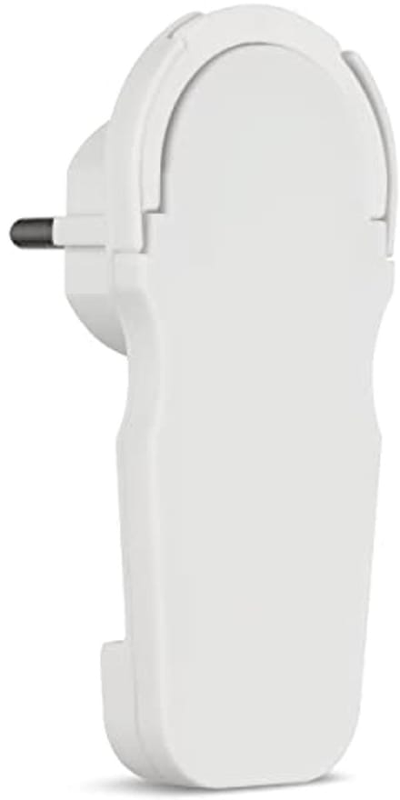 Hoekstekker met Aarde, Plat Ontwerp, Slechts 8 mm Dikte, 3680 W, Wit