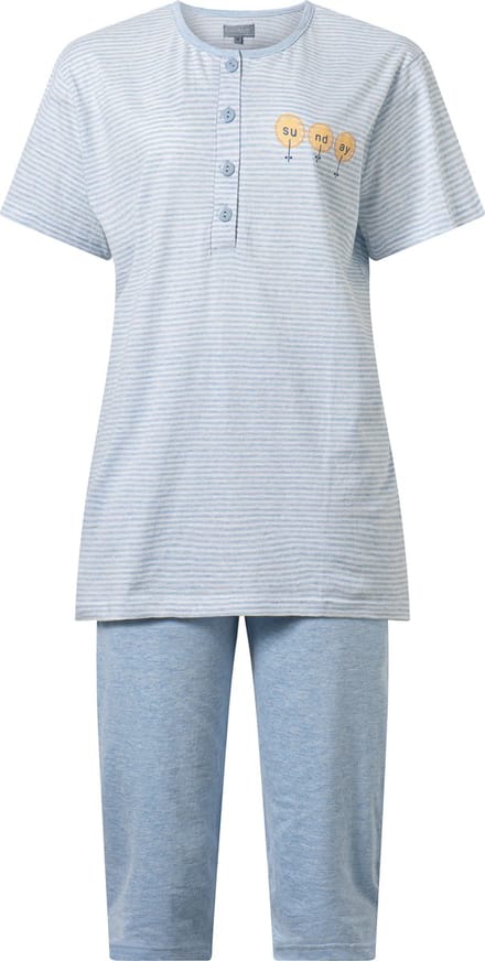Cocodream - dames shortama 612482 - blauw - maat M