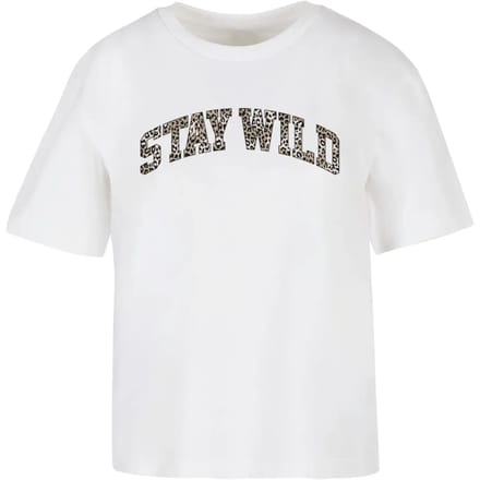 Dames-T-shirt Miss Tee Stay Wild Leo