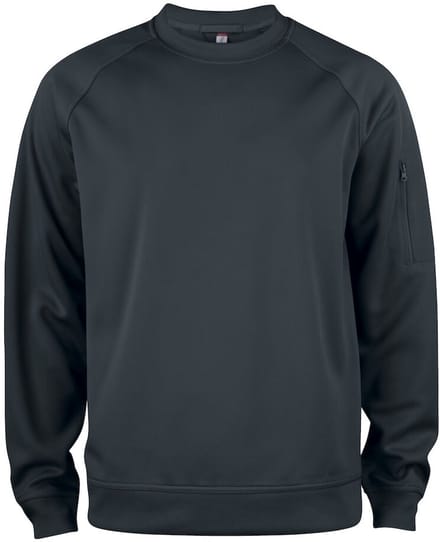 Clique Basic Active Roundneck 021010 - Zwart - M