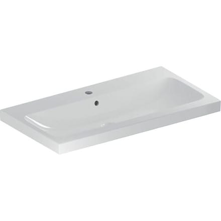 Geberit iCon Light washbasin 90 cm with tap hole center and overflow 501.836.00.1