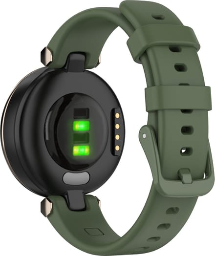 By Qubix - Siliconen bandje - Donkergroen - Geschikt voor Garmin Lily