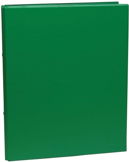 Ringmap voor formaat A4 2 ringen van 25 mm uit PVC groen