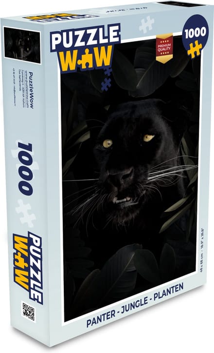 Puzzel Panter - Jungle - Planten - Legpuzzel - Puzzel 1000 stukjes volwassenen