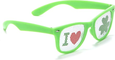 Vegaoo - Groene Saint Patrick bril voor volwassenen