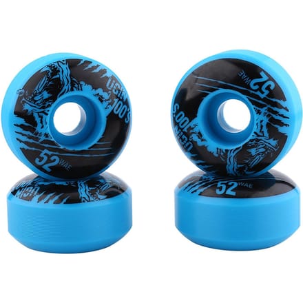 52mm x 30mm 4 stuks set Outdoor Klassiek Duurzaam PU Cruiser Longboard Skateboard Wielen   (blauw) black