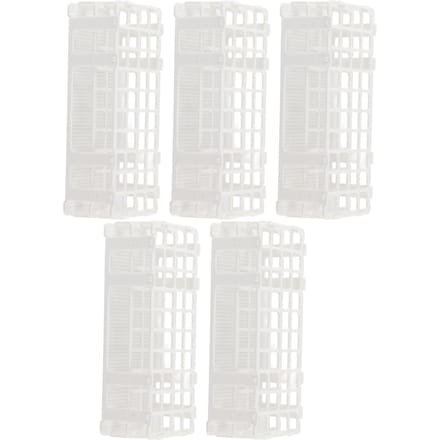 5 set 40?Gaten Plastic Reageerbuisrek Gemonteerd Afneembaar Monsterflesrek Houder voor Laboratorium white