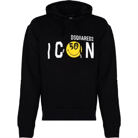 Dsquared2 blouse Smilley Mannen zwart