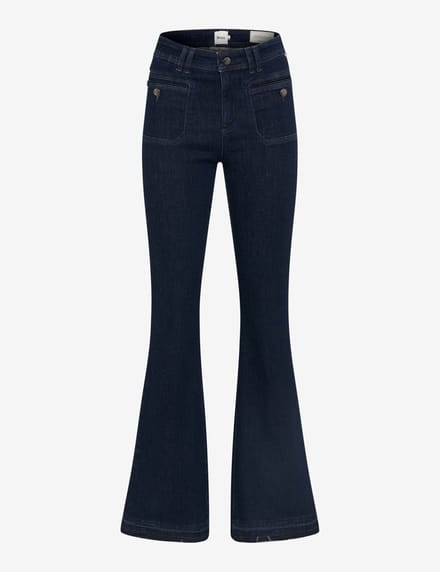 Brax Dames   Style ANA CLEAN DARK BLUE, denim donkerblauw, maat 42