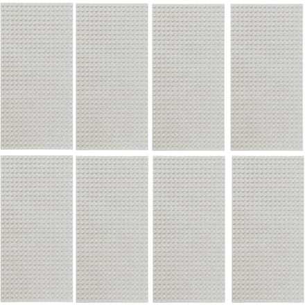 8 stuks 16x32 Basisplaten Bouwstenen DOE-HET-ZELF Stenen Basisplaten Assemblage ideaal voor Kinderen Kinderen Cadeau 8PCS gray