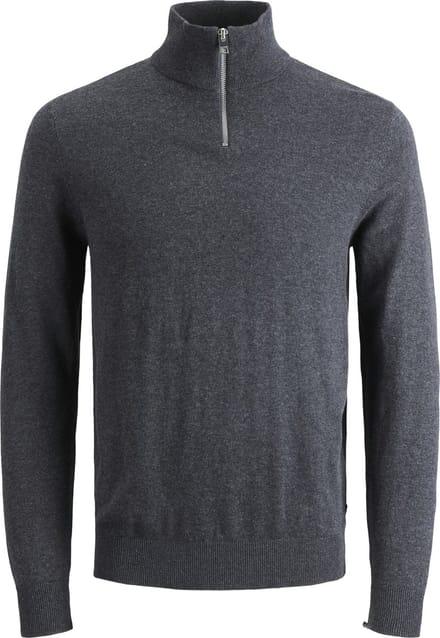 JACK&JONES - JJEEMIL KNIT HALF ZIP PLS - Heren - Gebreide truien