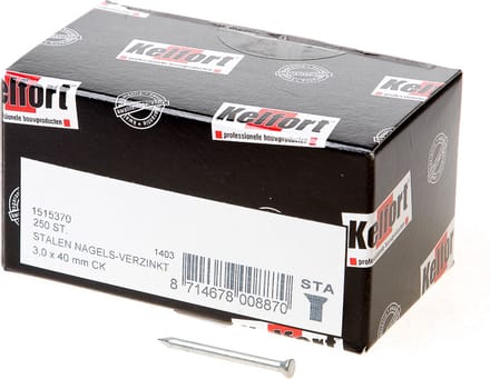 Kelfort Buigzame stalen nagel 40 x 3.0mm