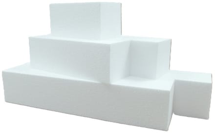 Piepschuim vormen - baksteen - 1x - 40 x 10 x 10 cm - styropor hobby / DIY vorm - basis knutselfiguren