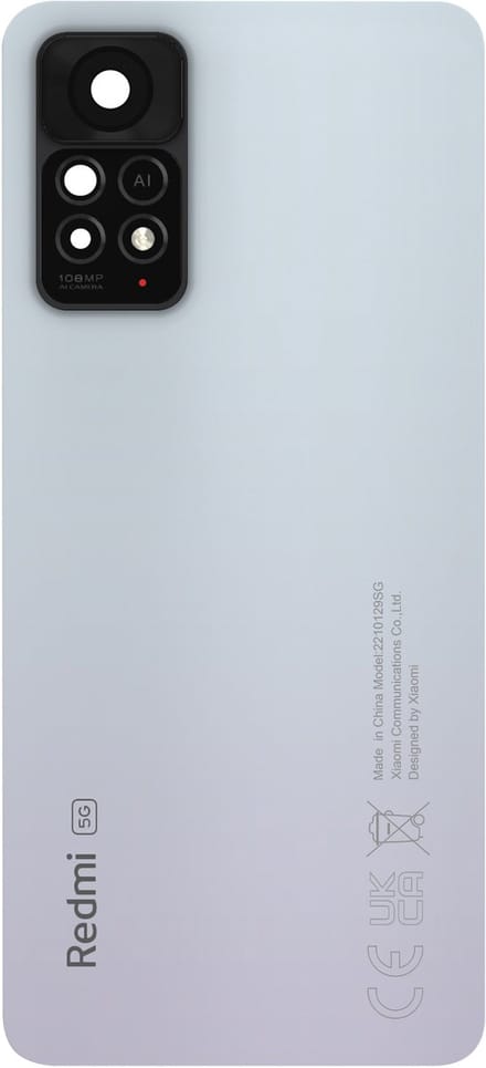 Xiaomi, Batterijdeksel voor Xiaomi Redmi Note 11 Pro 5G Origineel Service Pack fleece, Wit
