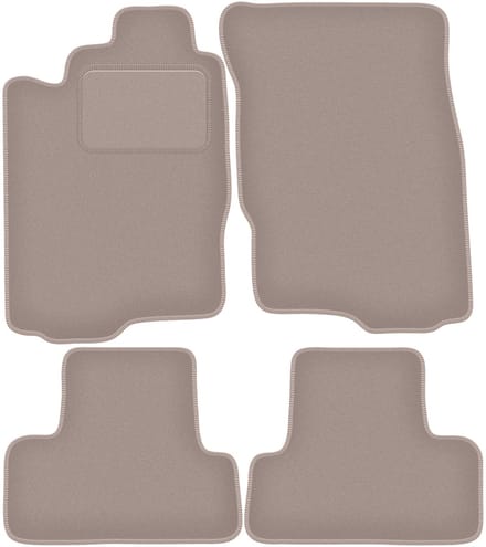 Beige velours matten voor: Mitsubishi Eclipse IV coupé (2006-)