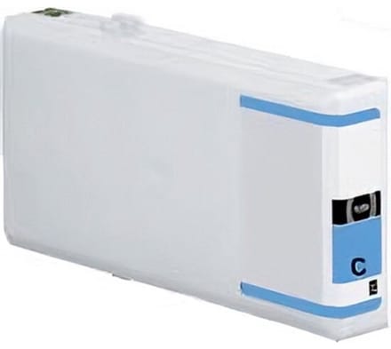 T702 Cyaan - Huismerk inktcartridge compatible met Epson Workforce Pro WP 4025 DW / Pro WP 4525 DNF / Pro WP 4535 DWF / Pro WP 4595 DNF / Pro WP-4015 DN / Pro WP-4095 DN / Pro WP-4515 DN / Pro WP-4545 DTWF