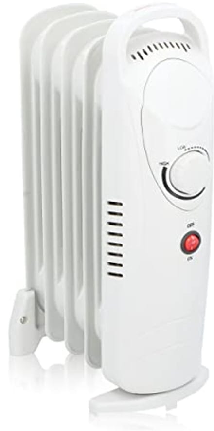 Olieradiator met Thermostaat en Oververhittingsbeveiliging - 5 Lamellen - 650 Watt